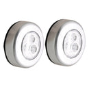 2x LED White Lights Battery Operated LED Touch Light For Drawer Cabinet Closets
