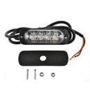 10Pcs Amber Yellow Car Truck 4 Led Emergency Flash Warning Strobe Light Kit