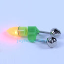 4PCS LED Fishing Rod Bite Alarm Light Twin Bells Clip Alerter Tool Accessory