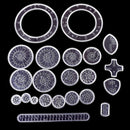 22PCS Accessories creative drawing toys spiral designs educational toys for kidL