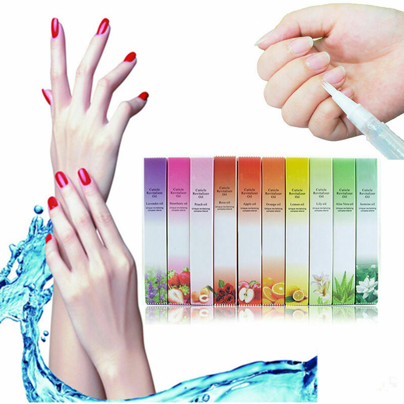 12x Mix Taste Cuticle Revitalizer Oil Pen Nail Art Nail-Care-Manicure Treat S3P3