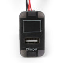 12V 24V to 5V 2.1A Adapter with Blue LED Voltmeter for Suzuki USB Car Charger