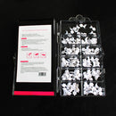 100 Pcs French False Acrylic Nail Art Tips White Decoration Manicure UV Gel Fad`