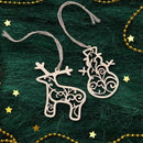 6pcs Christmas Wooden Slices Wood Crafts DIY Accessories Small Pendant for