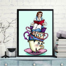 5D DIY Full Drill Diamond Painting Cups Girl Stitch Embroidery Mosaic Kit
