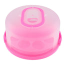 Plastic Cake Carrier Airtight Container For Cake, Cupcakes, Dessert Pink