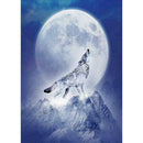 5D DIY Full Drill Diamond Painting Novelty Wolf Cross Stitch Embroidery Kit