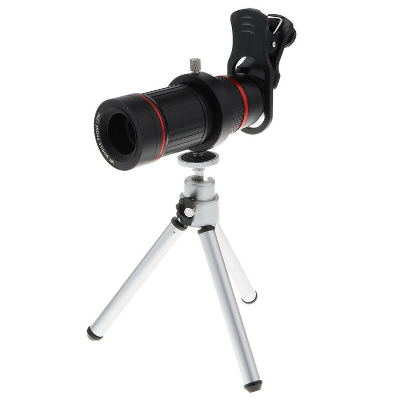Cell Phone Telephoto Lens, 18X Zoom Telephoto Camera Lens, Stronger Phone Tripod
