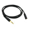 4.9ft Black Durable PVC 6.35mm to 3.5mm Male Female Audio Line Connector