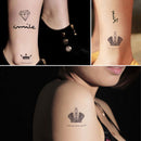 Temporary Tattoo Tatoo Waterproof Stickers makeup make up Crown diamond