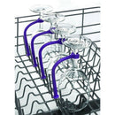 4Pcs Adjust Silicone Wine Glass Dishwasher Goblet Holder Safer Stemware Sav V6F9