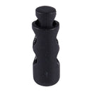 10 x Plastic Barrel Cylinder Stoppers Toggle Cord Locks Black