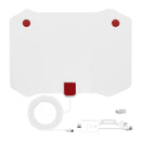 Indoor TV Antenna White 80 Miles w/ Signal Amplifier Digital HDTV Antenna A
