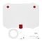 Indoor TV Antenna White 80 Miles w/ Signal Amplifier Digital HDTV Antenna A#S