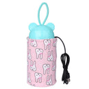 Baby Nursing Bottle Cover Warmer Heater USB Travel Cup Insulated Bag (D) A