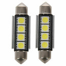 2x Festoon CANBUS 41mm C5W SV8 5050 Light Bulb Interior Number Plate White