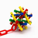 Parrot Toys Bird Ball Stick Cockatiel Perch Budgie Decor Cage Parakeet Supp Y5S2