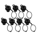 7x Replacement Air Valve Caps For Inflatable Boat Raft Airbed Blocker Black