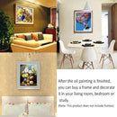 Pink Roses DIY Oil Painting Paint by Numbers Kit No Frame For Home Art Picture