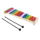 1 Pack Xylophone Sound Brick Colorful 15 Keys Mini Glockenspiel for Children