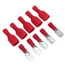 100Pcs Red Male&Female Insulated Crimp Spade Terminal Car Wire Connector  f f