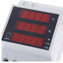 Multi - functional digital current DIN rail Supply voltage Display Voltmete U1E8