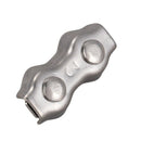 10 Pcs 3mm Duplex Clips Stainless Steel Wire Cable Rope Grips Clamps Calipe