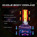 9005+9006 240W 25800LM Combo LED Headlight High/Low Beam 6000K White 4 Bulb