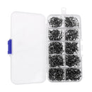 210Pcs Rolling Swivels Ring Fastlock Fishing Pin Snap Connector Accessories