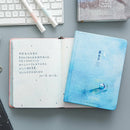 Creative trend Color Pages A5 Notebook Little Blue House Diary Book Hardcov X9Y2