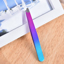 1pcs Stainless Steel Tweezers for Hair Eyebrow Plucker Nail Beauty SlantedF3C
