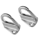 2Pcs 43mm Stainless Steel Fending Hooks Fender Spring Hook Snap Attach Rope