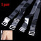 5 pair Transparent Crystal Invisible Adjustable Bra Set Shoulder hook Straps Kw
