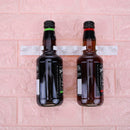 4x Plastic Spice Clips Gripper Bottles Jar Rack Holder Storage Wall Cabinet Door
