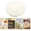200pcs/set Non-Stick Round Steamer Liners Baking Pads For Kitchen Restaurant