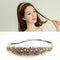 Women Lady Lace Hairband Rhinestone Crystal Headband Elastic Head Piece R2P Nice