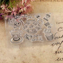 Teapot Seal Stamp Cutting Dies Stencil Set DIY Scrapbooking Embossing Photo