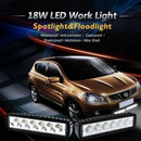 18W 2X 6inch Flood LED Work Light Bar Driving Lamp SUV Truck UTE Offroad ATV
