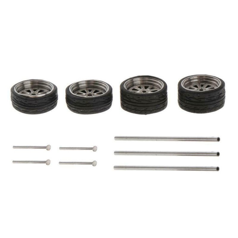 1:64 Scale 11mm Wheel Rubber Tires for Matchbox Cars Vehicles Parts B6
