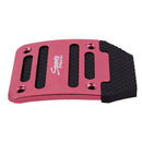 3 Pcs Black Red Metal Plastic Nonslip Pedal Cover Set for Car