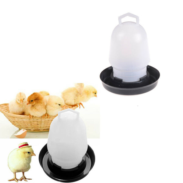 Automatic Pet Feeder Chicken Quail Poultry Bird Pheasant Feed Water Tool 300ML J