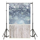 3*5FT Retro Brick Wood Backdrop Snow Studio Photography Background Photo