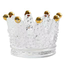 Crystal Glass Crown Tealight Candle Holder Ashtray Wedding Party Decor