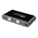2 Port HDMI KVM 4K Switcher Splitter for Sharing Monitor Keyboard Mice Mouse Ew