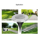 Outdoor Waterproof 60 LED Walkway Lights Solar Garden Lawn Lamp (Blue) A