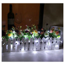 2m 20 LED Battery Operated Christmas Wedding Fairy String Lights,white