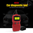 V300 OBD2 Scanner Backlit LCD Display OBDII Auto Car Diagnostic Tool (Red) A