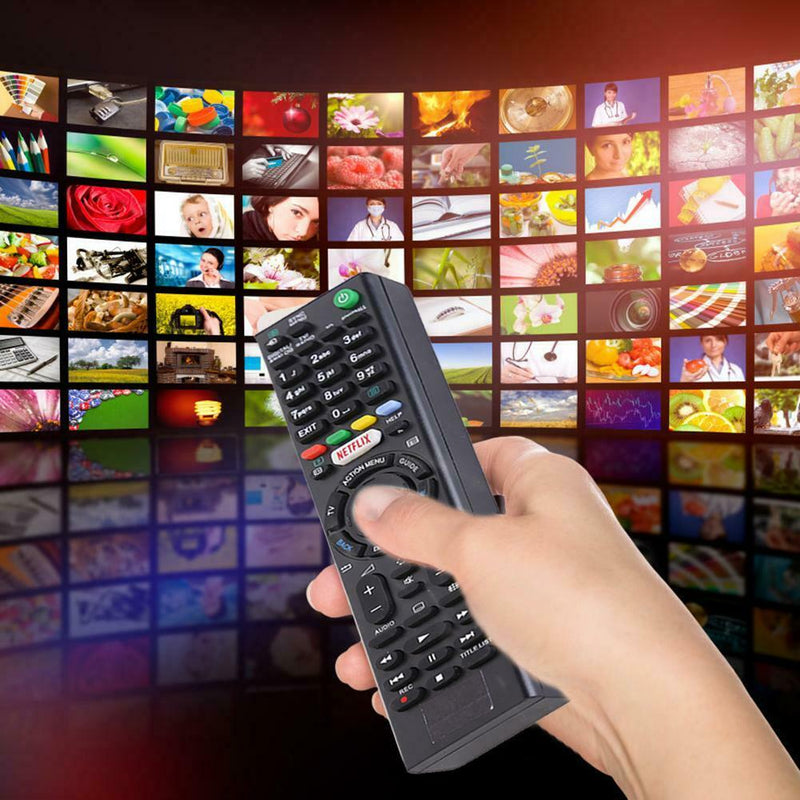 Universal Smart TV Replacement Remote Control for Sony TV Netflix RM-ED050 Black