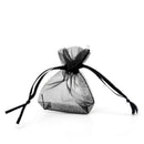100Pcs bags / pouches made of Organza cord sliding clamp - for wedding, jew