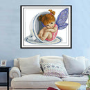 Stamped Cross Stitch Kit, Cute Girl Patterns, Cross Stitch Needlework, DIY